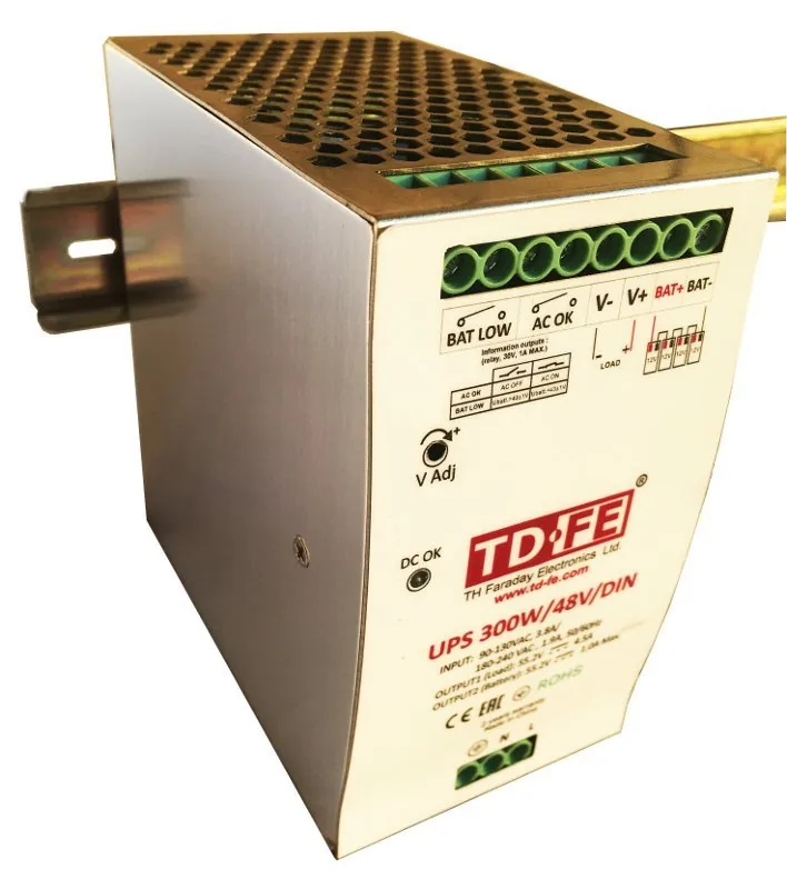 UPS 300W/48V/DIN. Блок бесперебойного питания