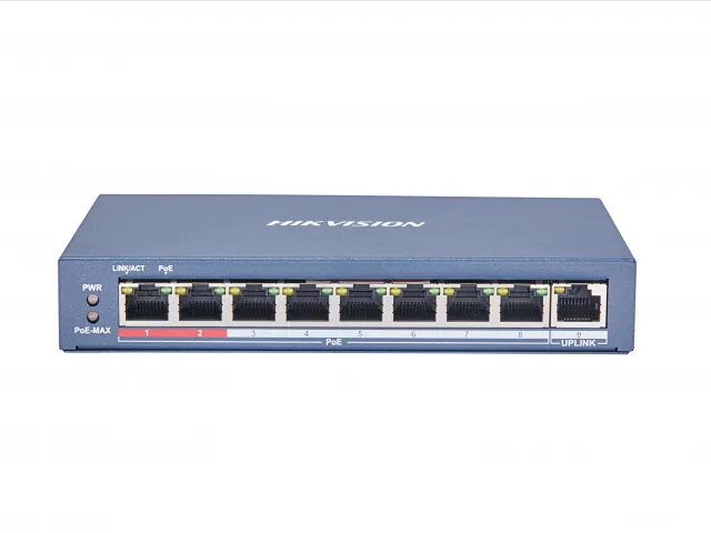 DS-3E0109P-E(C). Коммутатор с питанием POE