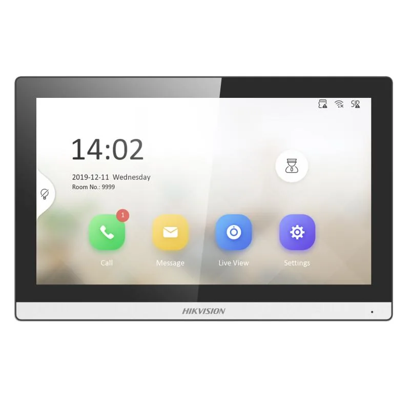 DS-KH6350-WTE1 (чёрный). Монитор IP-домофона