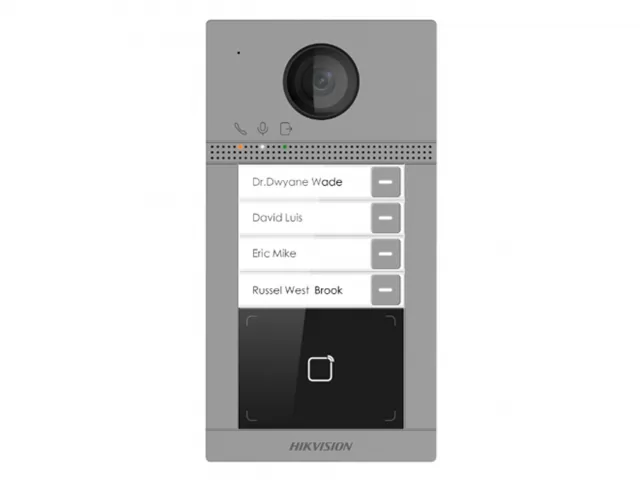 DS-KV8413-WME1(C)/Flush. Вызывная панель IP-домофона