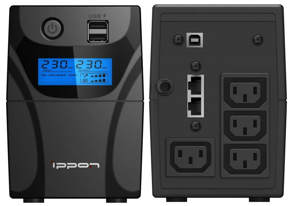 Ippon Back Power Pro II 800 (1030309). Источник бесперебойного питания