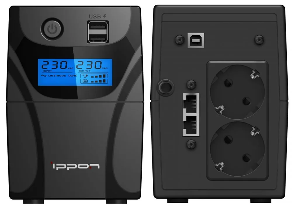 Ippon Back Power Pro II 850 Euro (1005575). Источник бесперебойного питания