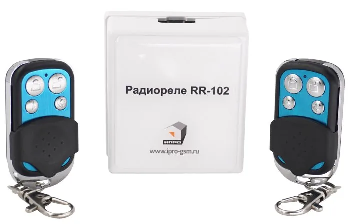 RR-102 + 2 пульта, 150 метров, питание 12В. Комплект радиореле