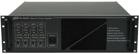 PA-424DP. Усилитель мощности 4-х канальный 4х240 Вт, 100 В