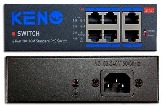 KN-SW402POE+. Коммутатор с питанием по PoE