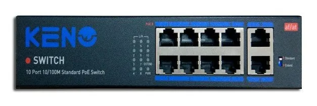 KN-SW802POE+. Коммутатор с питанием по PoE