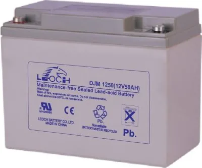 LEOCH DJM1250. Аккумулятор герметичный свинцово-кислотный