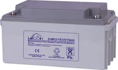 LEOCH DJM1275. Аккумулятор герметичный свинцово-кислотный