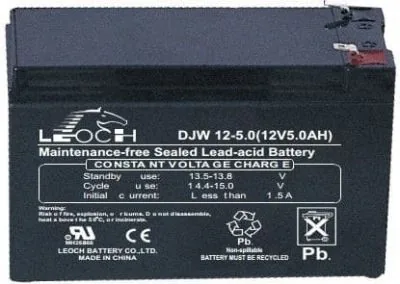 LEOCH DJW12-5,0. Аккумулятор герметичный свинцово-кислотный