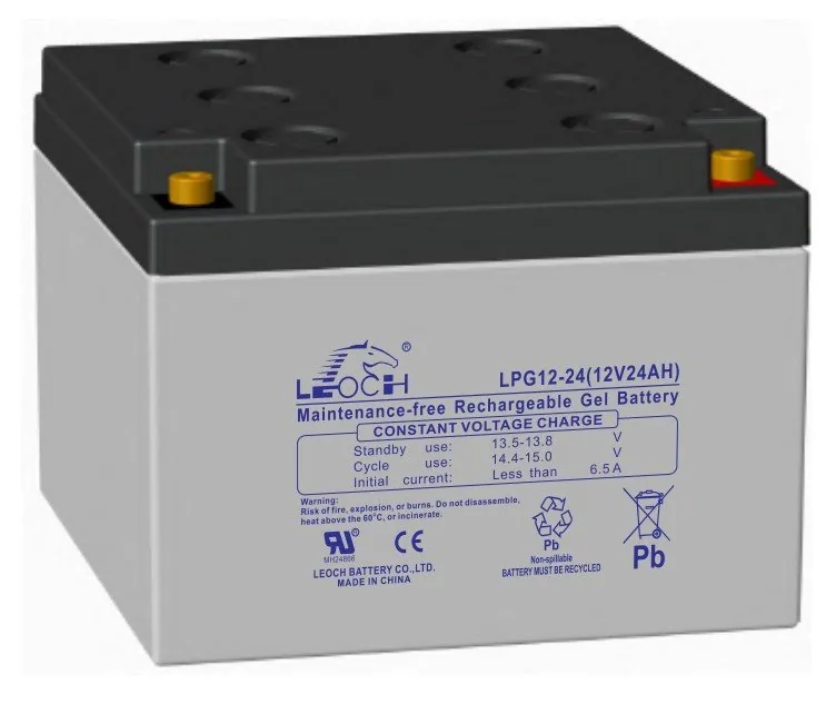 LEOCH LPG12-24. Аккумулятор герметичный свинцово-кислотный