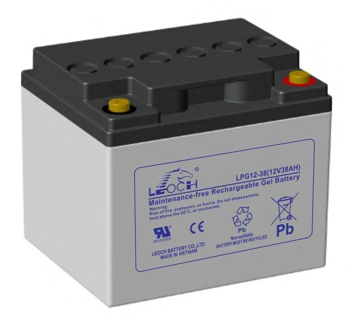 LEOCH LPG12-38. Аккумулятор герметичный свинцово-кислотный