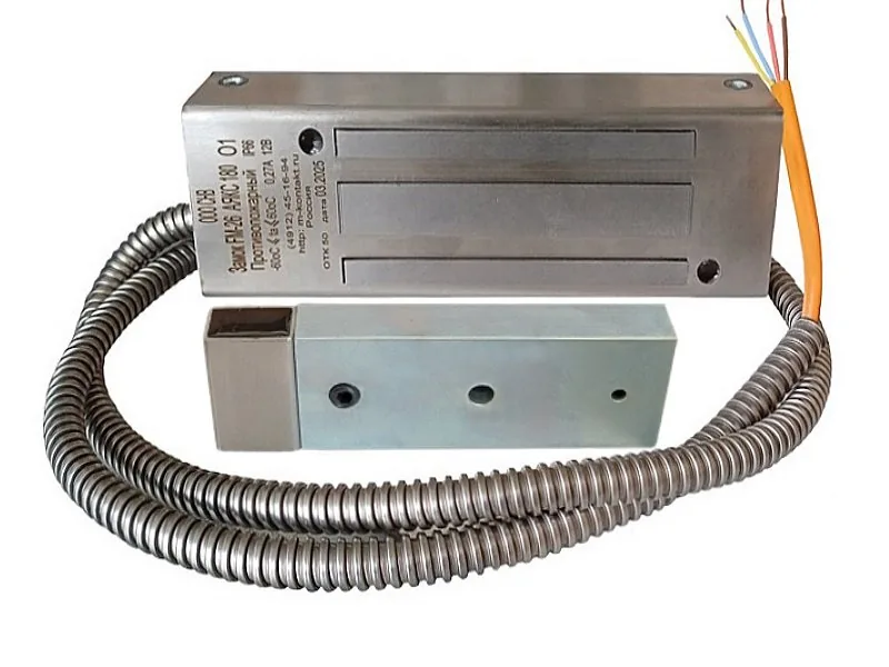 FM-26 "Аякс" (Эстет) 350 24В, защитный кожух белый. Замок электромагнитный
