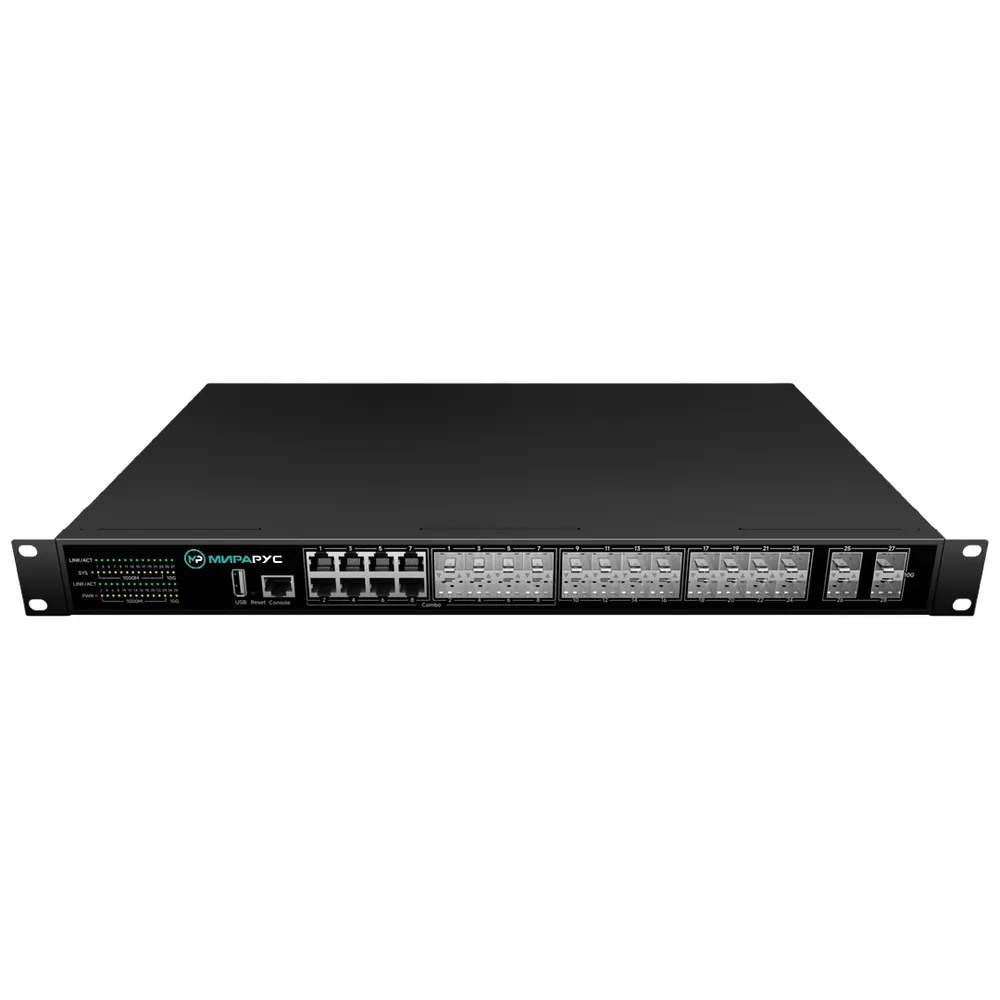 MR-SW-C3-S16C8х4. Коммутатор 16-портовый