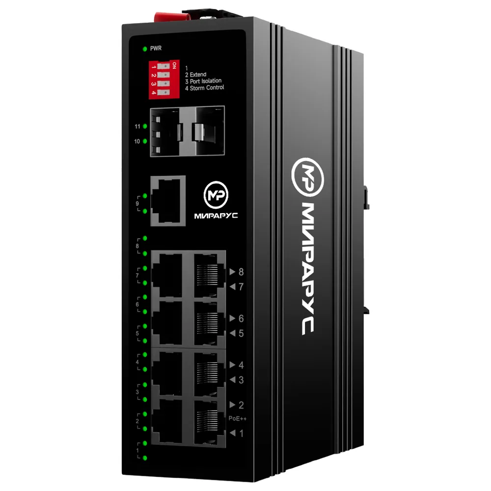 MR-SW-I1-FP8G1S2 (bt). Коммутатор 8-портовый