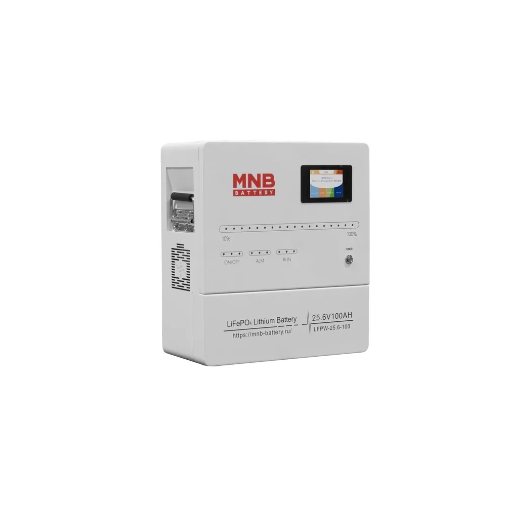 MNB Battery LFPW-25.6-100 LCD Touch. Батарейный модуль на LiFePO4 аккумуляторах — фото 1 из 2