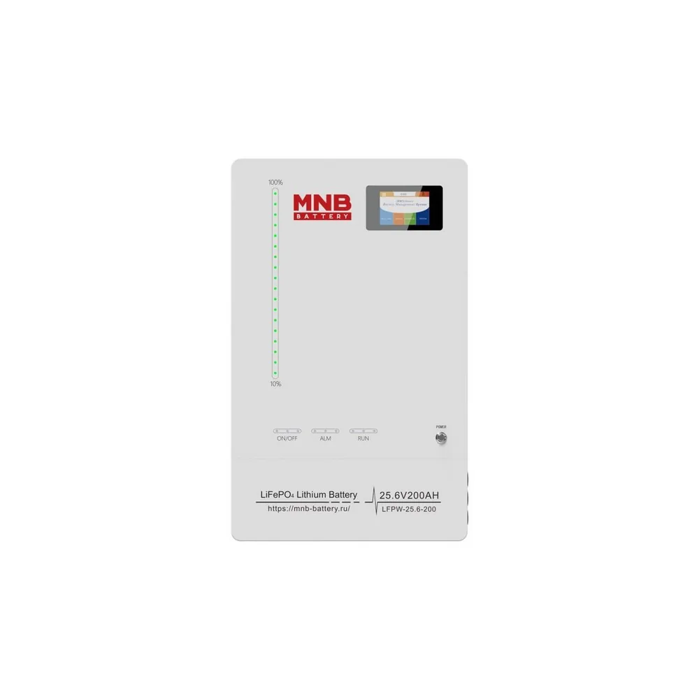 MNB Battery LFPW-25.6-200 LCD Touch. Батарейный модуль на LiFePO4 аккумуляторах — фото 1 из 5