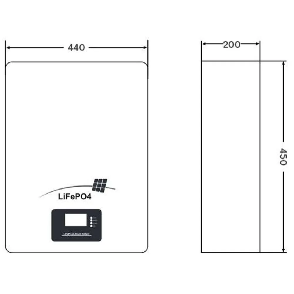 MNB Battery LFPW-25.6-200 LCD. Батарейный модуль на LiFePO4 аккумуляторах — фото 3 из 5