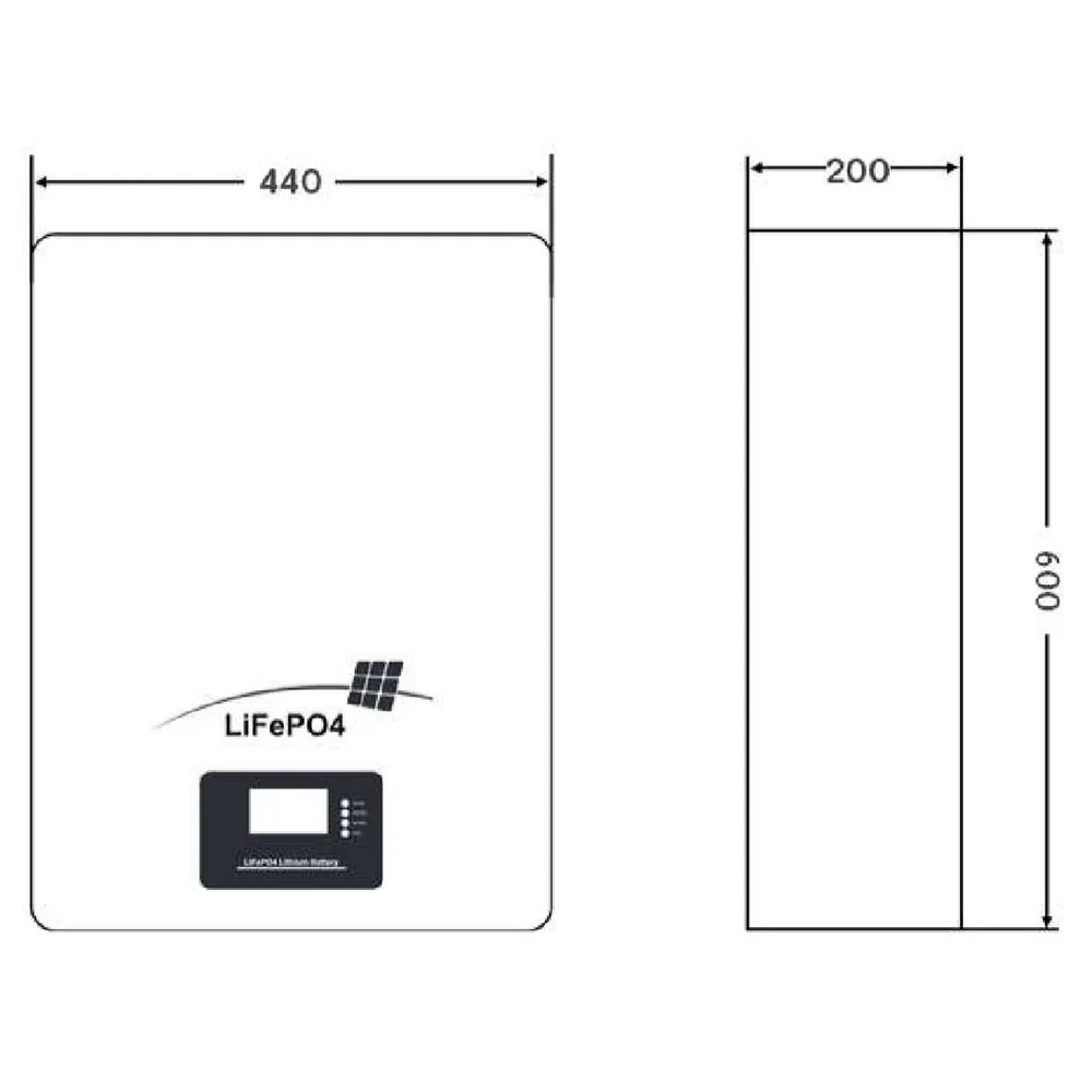 MNB Battery LFPW-51.2-100 LCD. Батарейный модуль на LiFePO4 аккумуляторах — фото 2 из 4