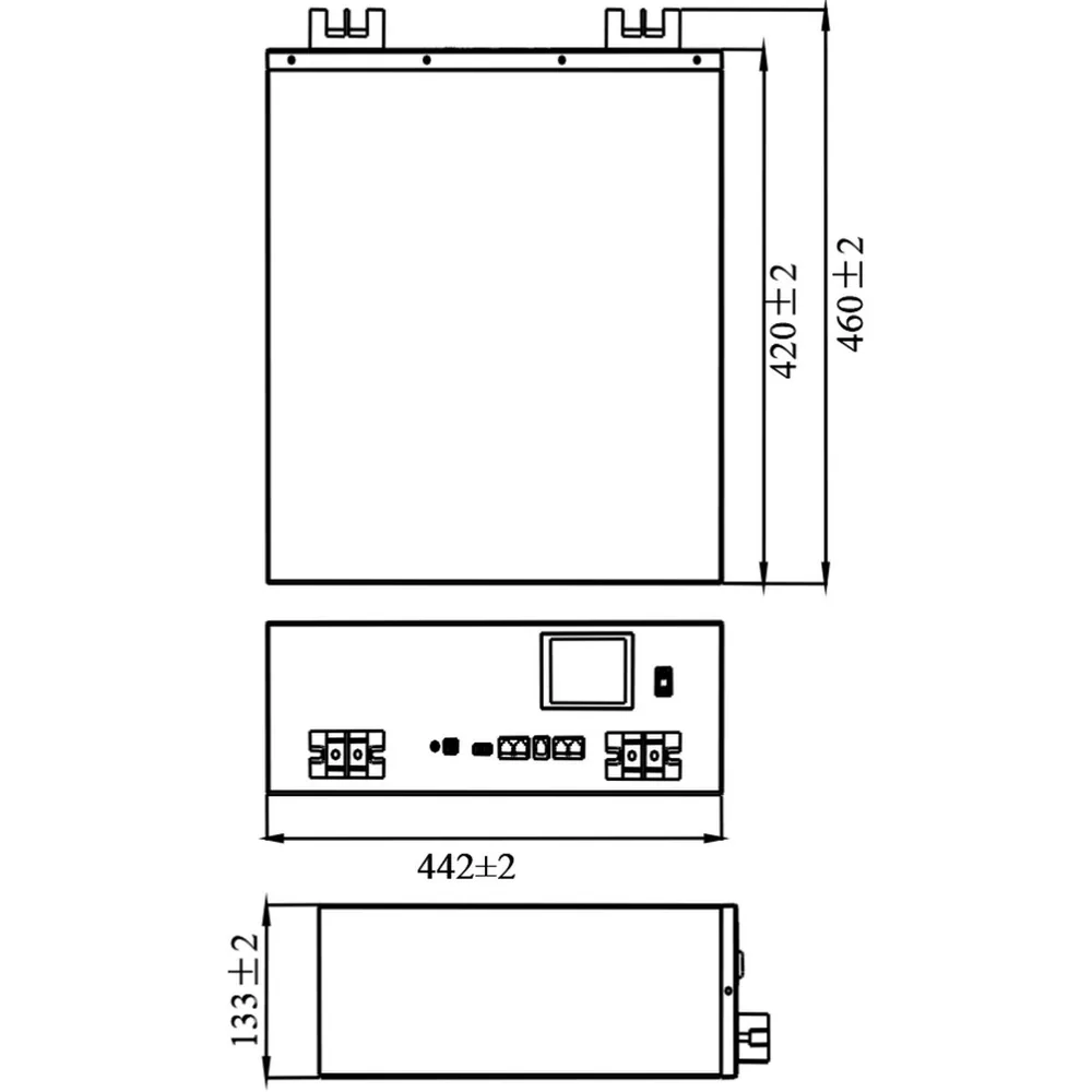 MNB Battery LPR-51.2-100 LCD Touch. Батарейный модуль на LiFePO4 аккумуляторах — фото 4 из 4