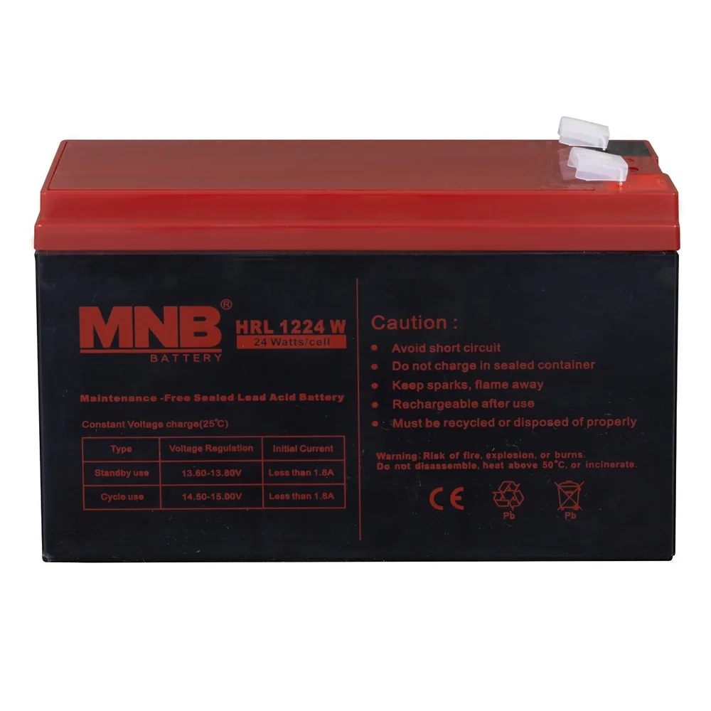 MNB HRL 1224 W. Аккумулятор герметичный свинцово-кислотный — фото 1 из 3