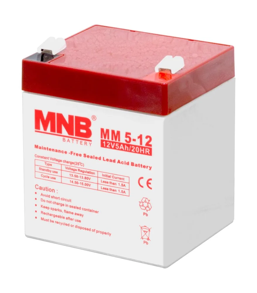 MNB MM 5-12. Аккумулятор герметичный свинцово-кислотный — фото 2 из 3