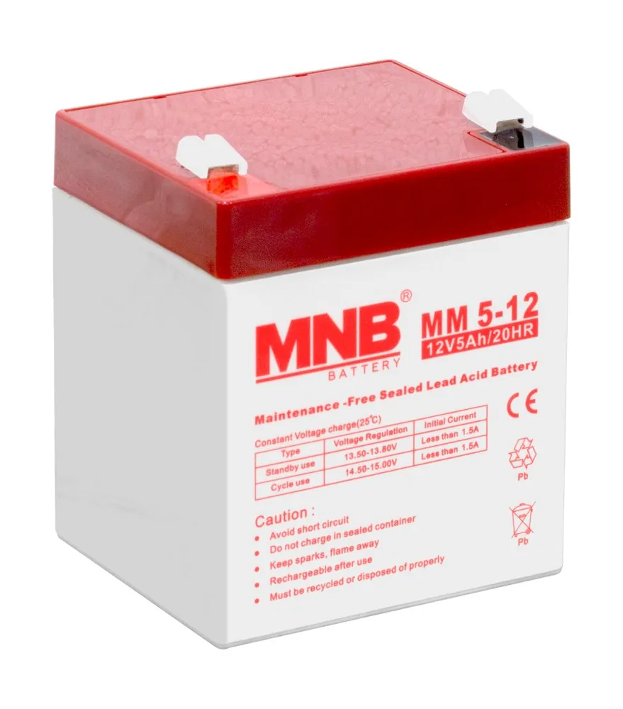 MNB MM 5-12. Аккумулятор герметичный свинцово-кислотный — фото 3 из 3