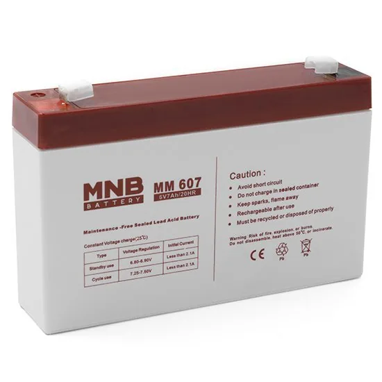 MNB MM 607. Аккумулятор герметичный свинцово-кислотный