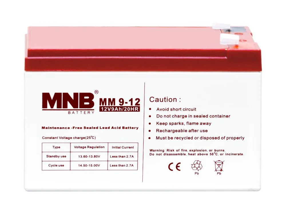 MNB MM 9-12. Аккумулятор герметичный свинцово-кислотный — фото 1 из 3