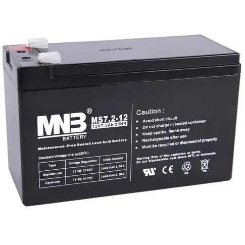 MNB MS 7.2-12. Аккумулятор герметичный свинцово-кислотный