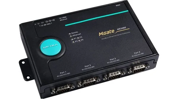 MGate MB3480. 4-портовый преобразователь протоколов