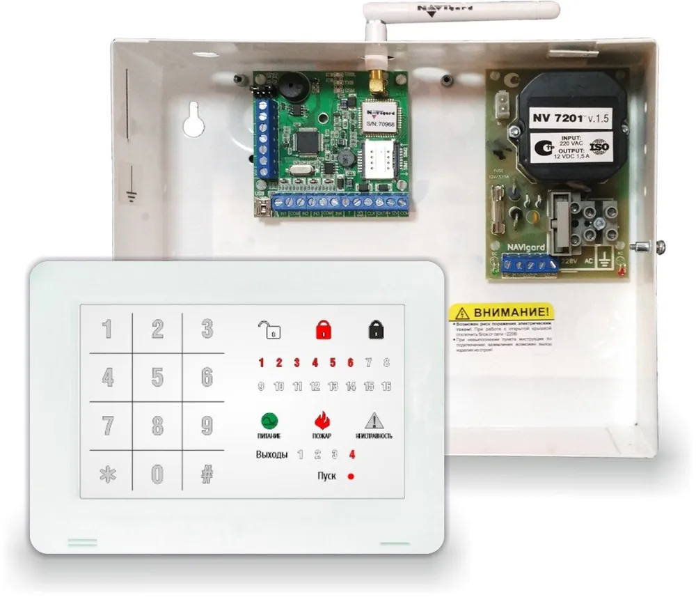 NV 1010c/8524. Устройство оконечное объектовое приемно-контрольное c GSM коммуникатором