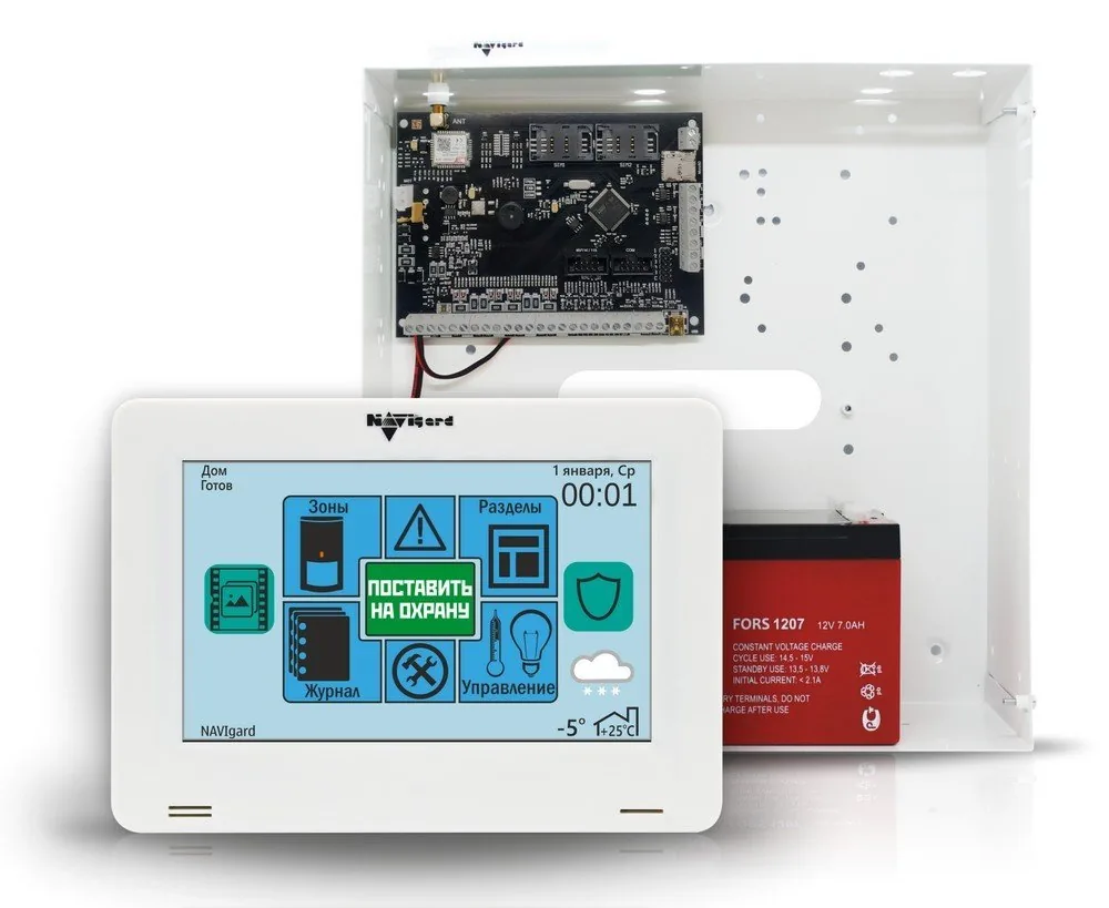 NV 2164. Комплект охранной сигнализации с GSM коммуникатором