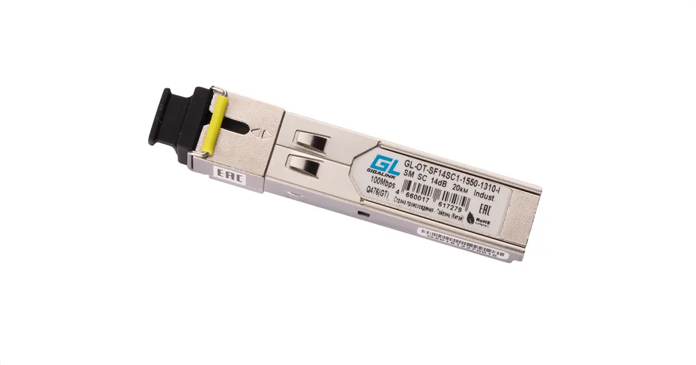 GL-OT-SF14SC1-1550-1310-I. SFP-модуль