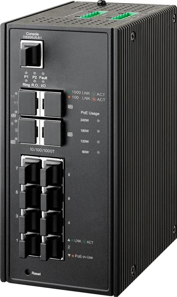 NIS-3500-3412PGE (64PY0804). Коммутатор управляемый с PoE