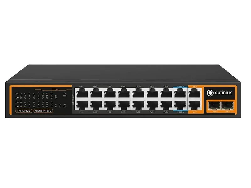 U1I-16F2b/2G/2S. Коммутатор с PoE