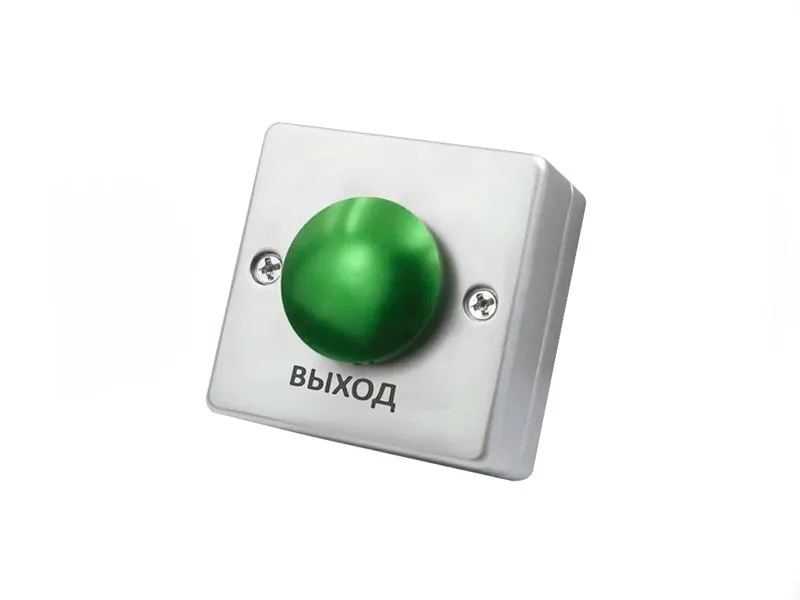 Выход "Грибок" - NO/NC (металл) 53мм. Кнопка выхода