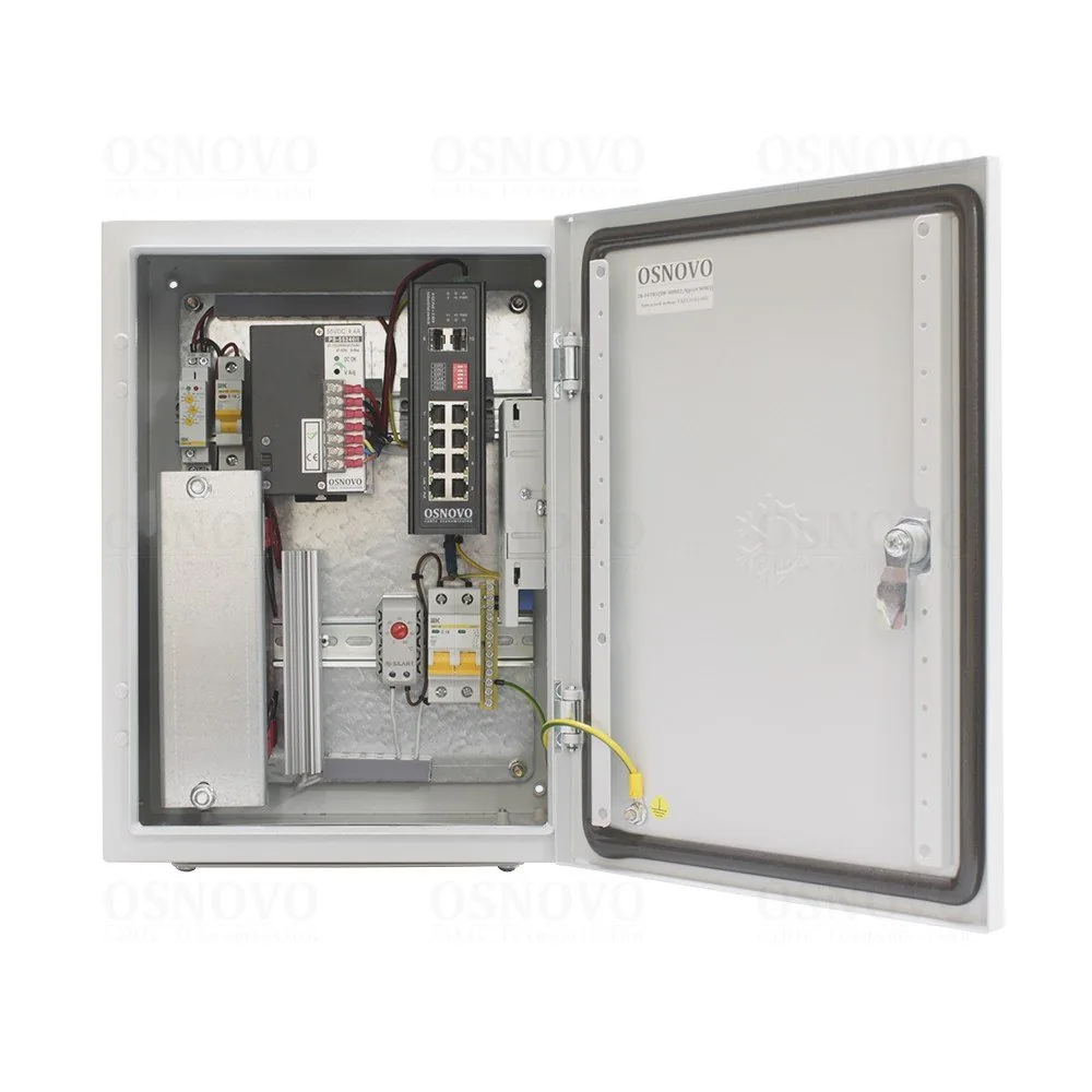 OS-34TB1(SW-80802/I(port 90W)). Уличная станция с термостабилизацией и резервным питанием — фото 1 из 3