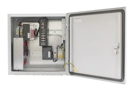 OS-44TB1(SW-80804/ILS(port 90W)). Уличный коммутатор с PoE — фото 1 из 3