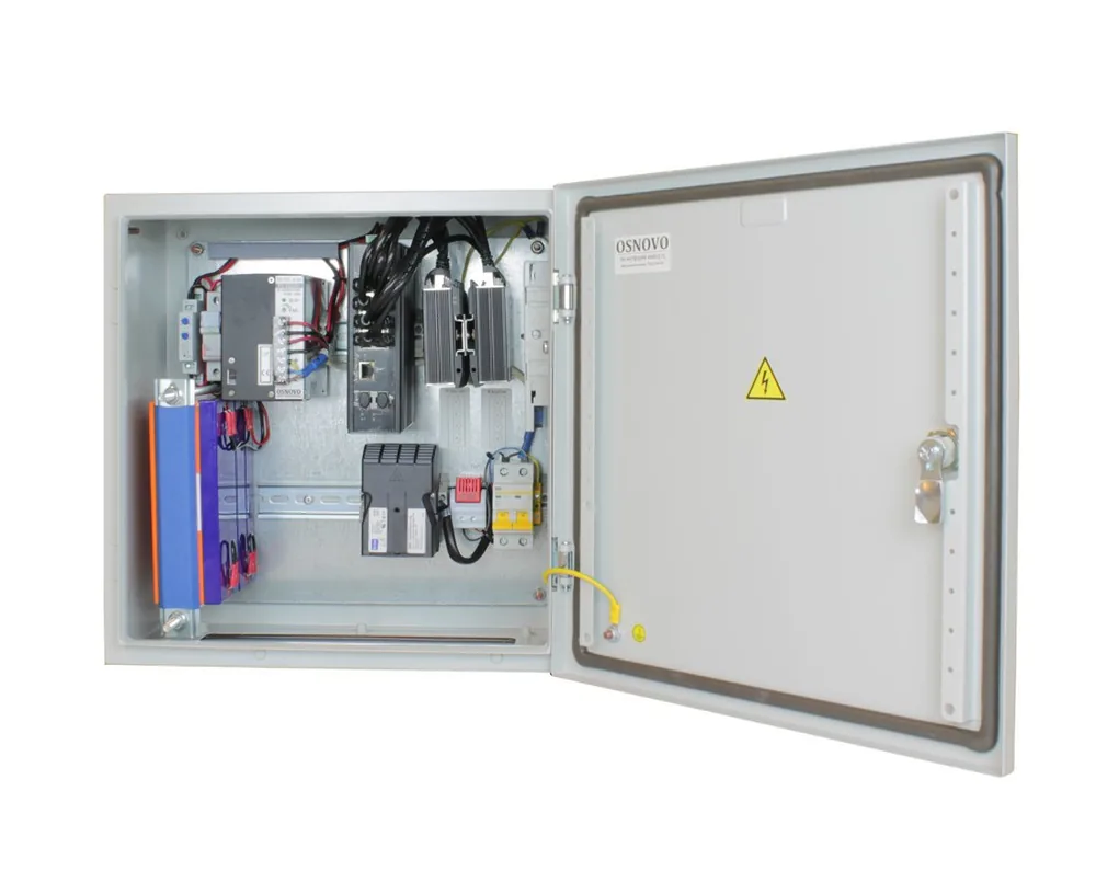 OS-44TB3(SW-60812/I). Уличная станция с термостабилизацией и резервным питанием
