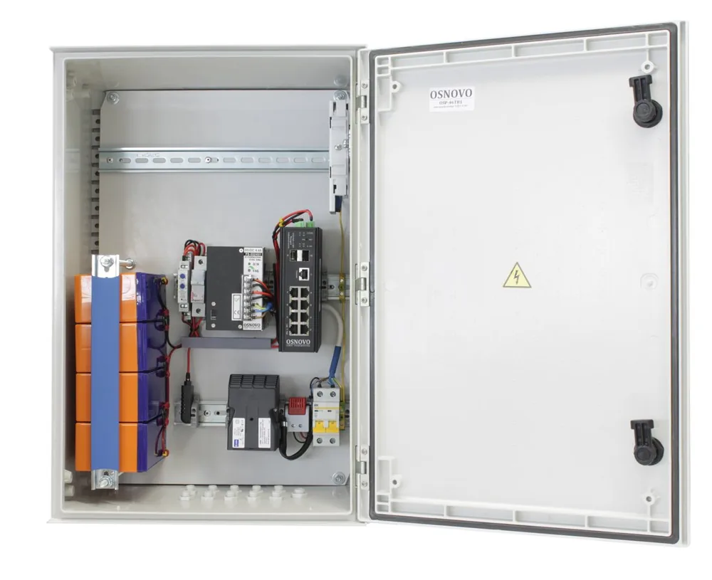 OSP-46TB1(SW-80802/ILS(port 90W)). Уличный коммутатор с PoE
