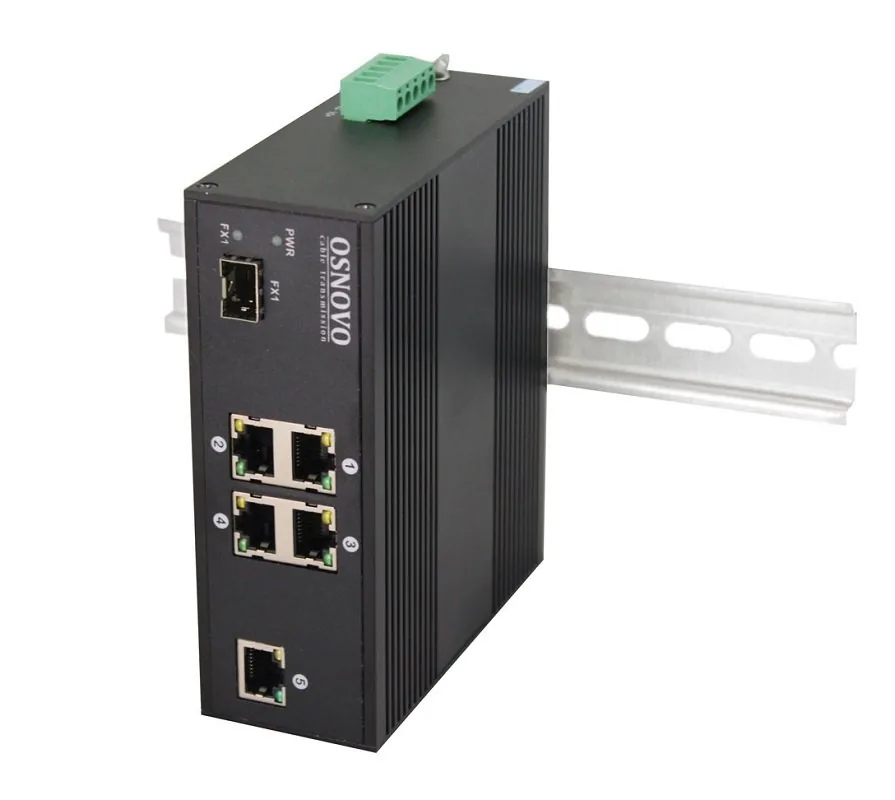 SW-40501/IC. Промышленный PoE коммутатор Fast Ethernet на 6 портов