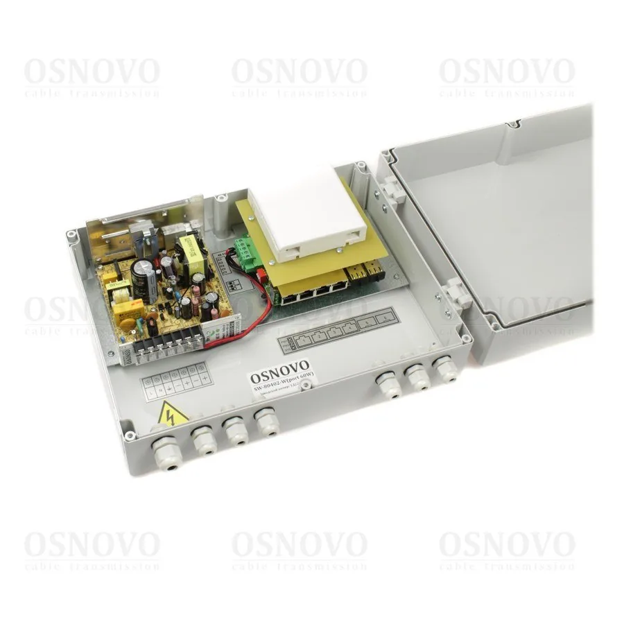 SW-80402-W(port 60W). Коммутатор 6-портовый