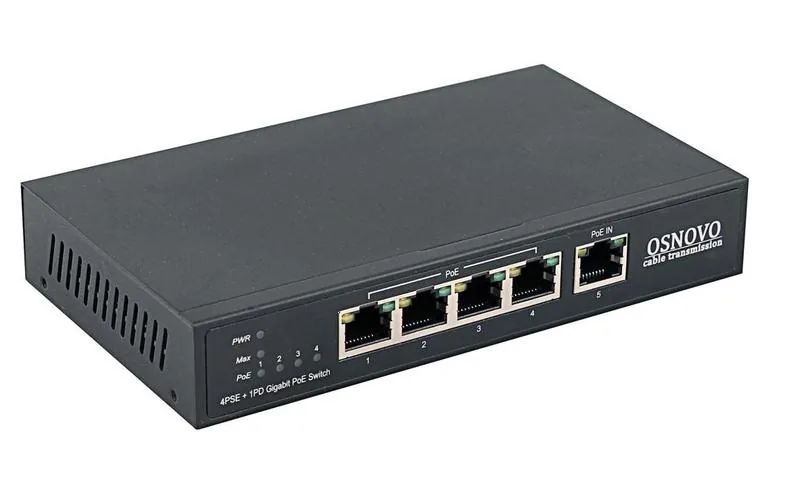 SW-8050/D. Коммутатор 5-портовый Gigabit Ethernet с PoE