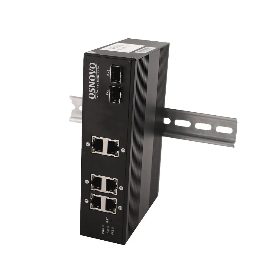 SW-8062/IC. Промышленный PoE коммутатор Gigabit Ethernet на 8 портов