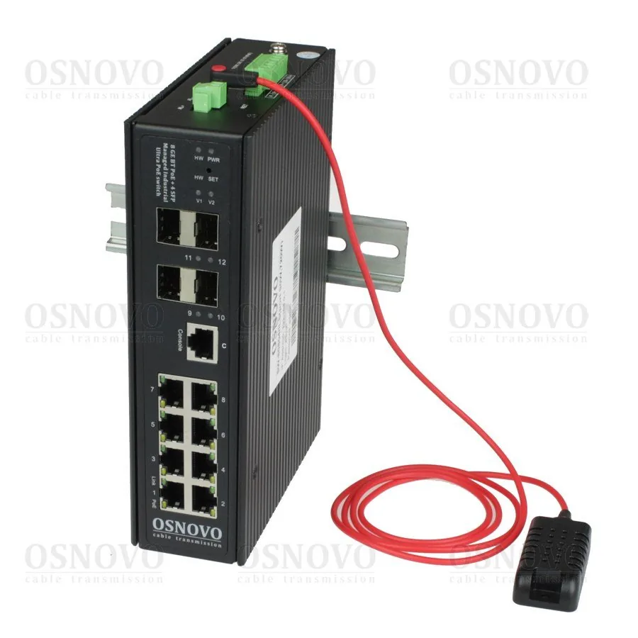 SW-80804/ILS(port 90W,720W). Коммутатор с PoE