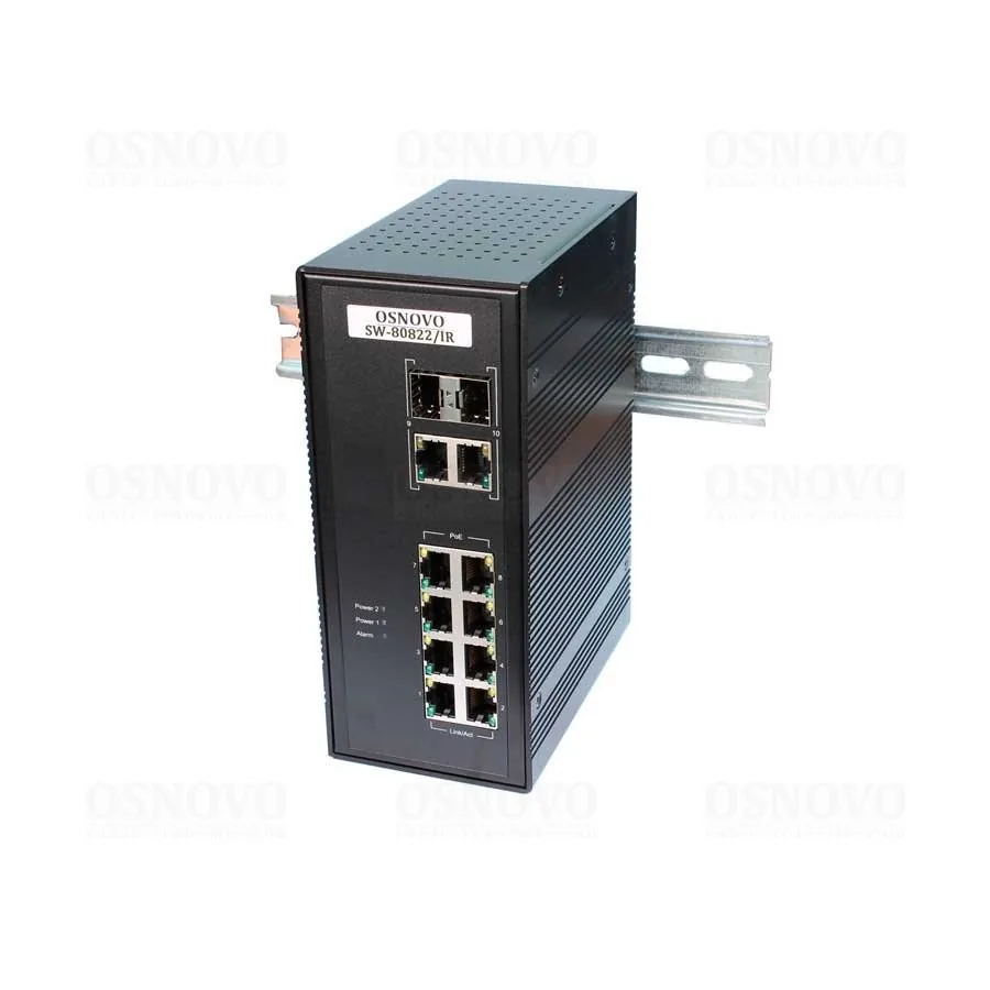 SW-80822/IR. Коммутатор 10-портовый Gigabit Ethernet с PoE