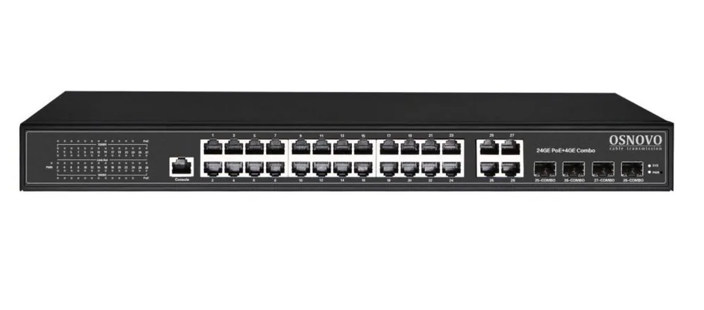 SW-8244/L(400W). Коммутатор 24-портовый Gigabit Ethernet с PoE