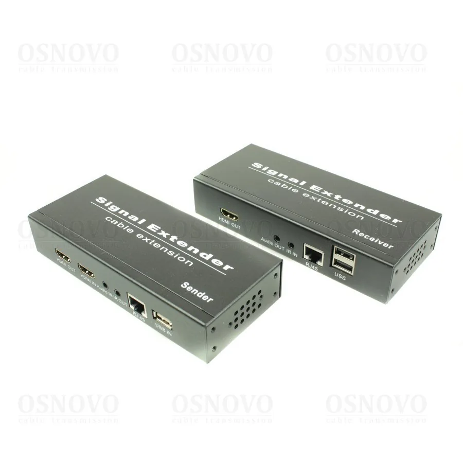 TLN-HiKM2+RLN-HiKM2. Удлинитель HDMI, ИК-сигнала, 2*USB
