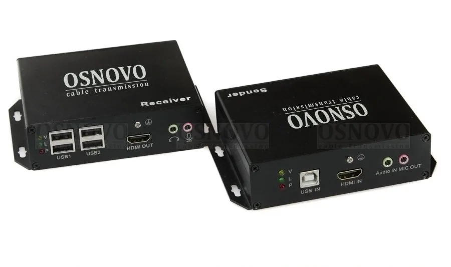 TLN-HiKMA/1+RLN-HiKMA/1. Удлинитель HDMI, USB, RS232, ИК-сигнала