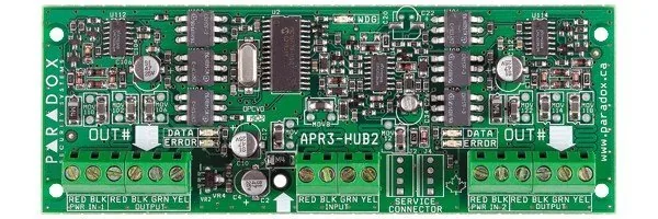 HUB2. 2-портовый концентратор и изолятор шины